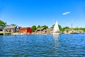 Mystic River seaport Royalty Free Stock Photo