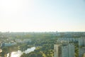 Summer day panorama of Minsk, Belarus Royalty Free Stock Photo