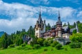 Summer day at Peles castle in Romania