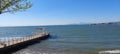 Summer day and view of Sea pier in Side, Antalya, Turkey Royalty Free Stock Photo