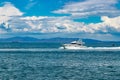 Summer day. Vladivostok. Bay of the Golden Horn.