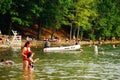 Summer Day at Walden Pond, Massachusetts Royalty Free Stock Photo