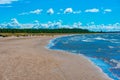 Summer day on a Yyteri beach in Finland Royalty Free Stock Photo