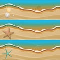 Summer design beach banner set