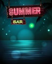 Summer disco background. Disco poster Royalty Free Stock Photo