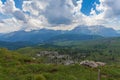 Summer dolomite panorama from Marmolada to Sella Massif