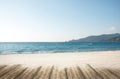 Summer dream beach loney sand beach at summer vacation time Royalty Free Stock Photo