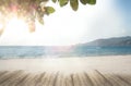 Summer dream beach loney sand beach at summer vacation time Royalty Free Stock Photo