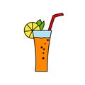 Summer drink clipart vector