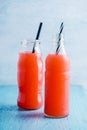 Summer drink with fruit punch juice Royalty Free Stock Photo