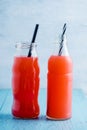 Summer drink with fruit punch juice Royalty Free Stock Photo