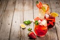 Summer drink sangria Royalty Free Stock Photo