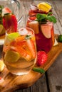 Summer drink sangria Royalty Free Stock Photo