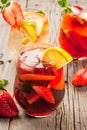 Summer drink sangria Royalty Free Stock Photo