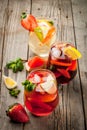 Summer drink sangria Royalty Free Stock Photo