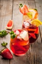 Summer drink sangria Royalty Free Stock Photo