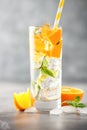 Summer drinks with orange Royalty Free Stock Photo