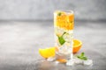 Summer drinks with orange Royalty Free Stock Photo