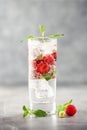 Summer drinks with strawberry Royalty Free Stock Photo