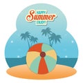 Summer enjoy with balloon beach