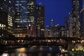 Night View of Chicago River