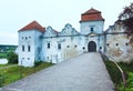 Summer evening Svirzh Castle view(Ukraine). Royalty Free Stock Photo