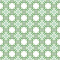 Summer exotic seamless border. Green