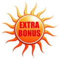 Summer extra bonus in 3d sun label