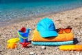 Summer family vacation by the sea concept. Royalty Free Stock Photo