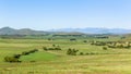 Summer Farmlands Rural Mountains Landscape Royalty Free Stock Photo