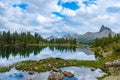 Summer Federa lake with Dolomites peak, Cortina D`Ampezzo, Dolomites, Italy