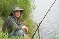 Summer fishing Royalty Free Stock Photo