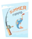 Summer fishing Royalty Free Stock Photo