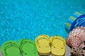 Summer Flipflops Royalty Free Stock Photo