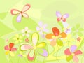 Summer floral pattern Royalty Free Stock Photo