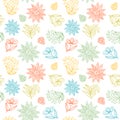 Summer Floral Seamless Pattern