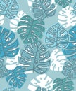 Summer floral tropical pattern. floral background