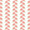 Summer floral vector patter with poppy.