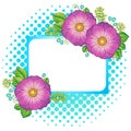 Summer flowers. Vector isolated elements. Vector image for print on clothes, textiles, posters, invitati Royalty Free Stock Photo