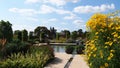 Summer flowers at the RHS Bridgewater Gardens in Salford, Northern England