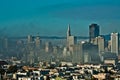 Summer fog in the San Francisco california Royalty Free Stock Photo
