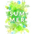 Summer foliage banner