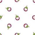 Summer fruit pattern seamless vector Royalty Free Stock Photo