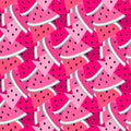 Summer fruit pattern with sweet watermelon