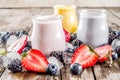 Summer fruits and berries smoothie Royalty Free Stock Photo