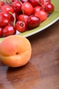 Summer Fruits, cherries, apricots Royalty Free Stock Photo