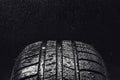 Summer fuel efficient car tires with water droplets