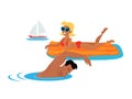 Summer Fun and Entertainments Illustration Royalty Free Stock Photo