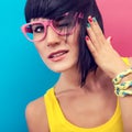 Summer funny girl Royalty Free Stock Photo