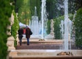 Fountains of the Summer Garden, close-up. St. Petersburg Royalty Free Stock Photo